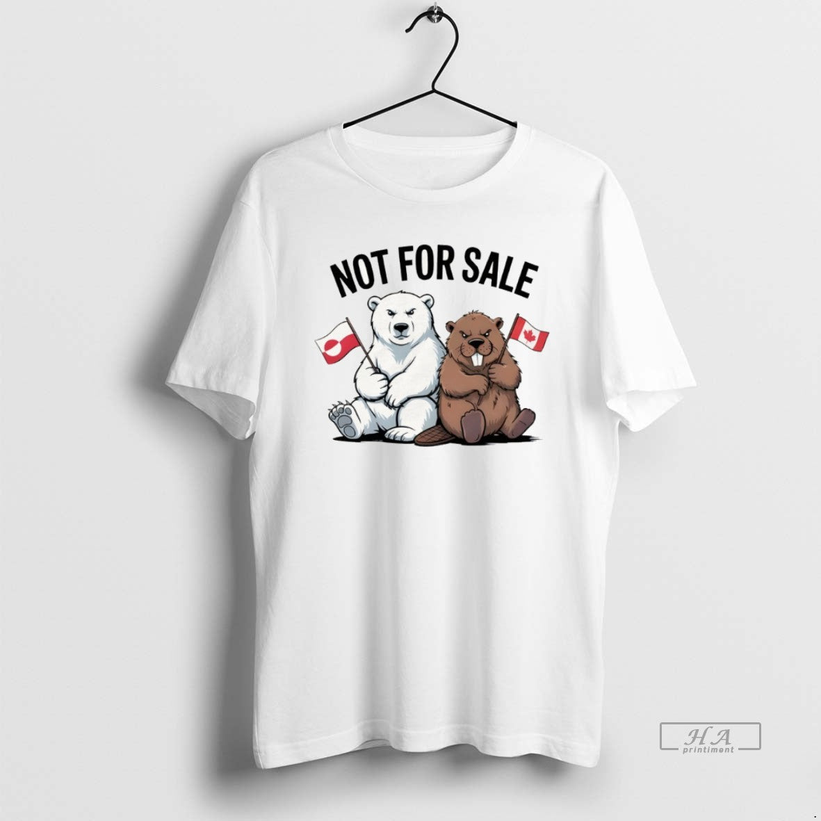 Official Bear And Beaver Canada And Greenland Is Not For Sale Anti Maga T-Shirts, Hoodie, Sweatshirt | TeeBloomCo.com