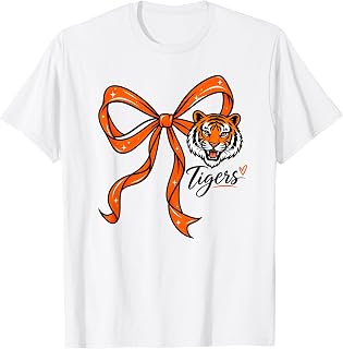 Tigers Coquette Bow Tiger Mascot School Spirit Game Day (1)