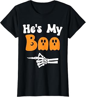 He'S Boo Matching Halloween Pajama Couples He'S Boo Unisex T-shirt, Sweatshirt, Hoodie (1)