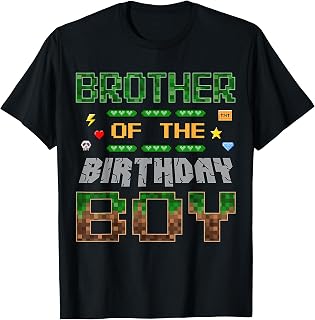 Brother Birthday Boy Pixel Gamer Family Love Unisex T-shirt, Sweatshirt, Hoodie (1)