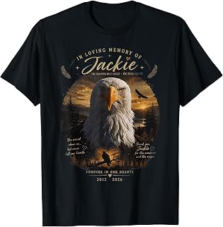 Jackie Bald Eagle Memorial Loving Heart Unisex T-shirt, Sweatshirt, Hoodie (1)