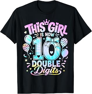 10th Birthday Coquette Bow Girl Now 10 Double Digits Unisex T-shirt, Sweatshirt, Hoodie (1)