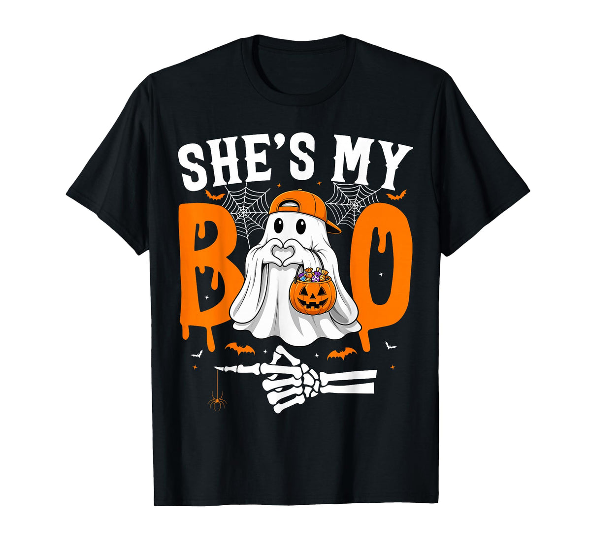 He'S Boo Matching Couples She'S Boo Halloween Couple Unisex T-shirt, Sweatshirt, Hoodie (1)