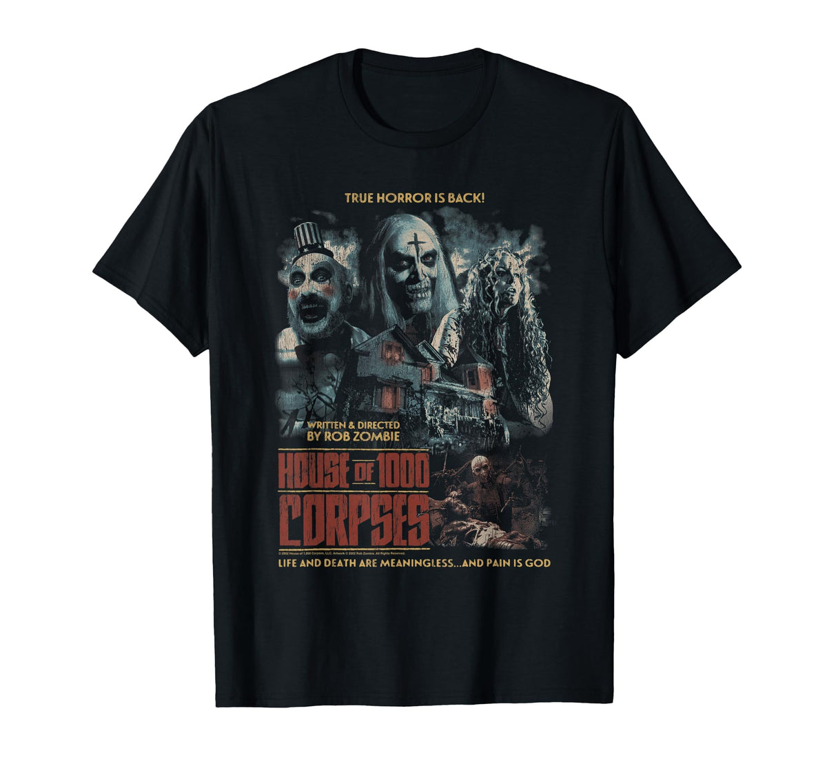 House 1000 Corpses Rob Zombie Collage Poster Horror Movie (1)