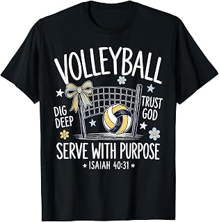 Christian Volleyball Serve Purpose Game Day Mom Girl Unisex T-shirt, Sweatshirt, Hoodie (1)