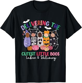 Delivering Cutest Boos Labor Delivery Halloween Nurse Unisex T-shirt, Sweatshirt, Hoodie (1)