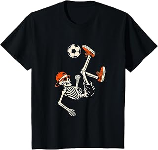 Halloween Skeleton Soccer Teens Unisex T-shirt, Sweatshirt, Hoodie (1)