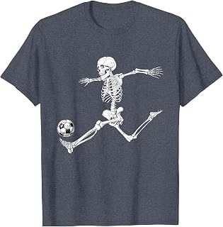 Soccer Skeleton Halloween Player Catcher Unisex T-shirt, Sweatshirt, Hoodie (1)
