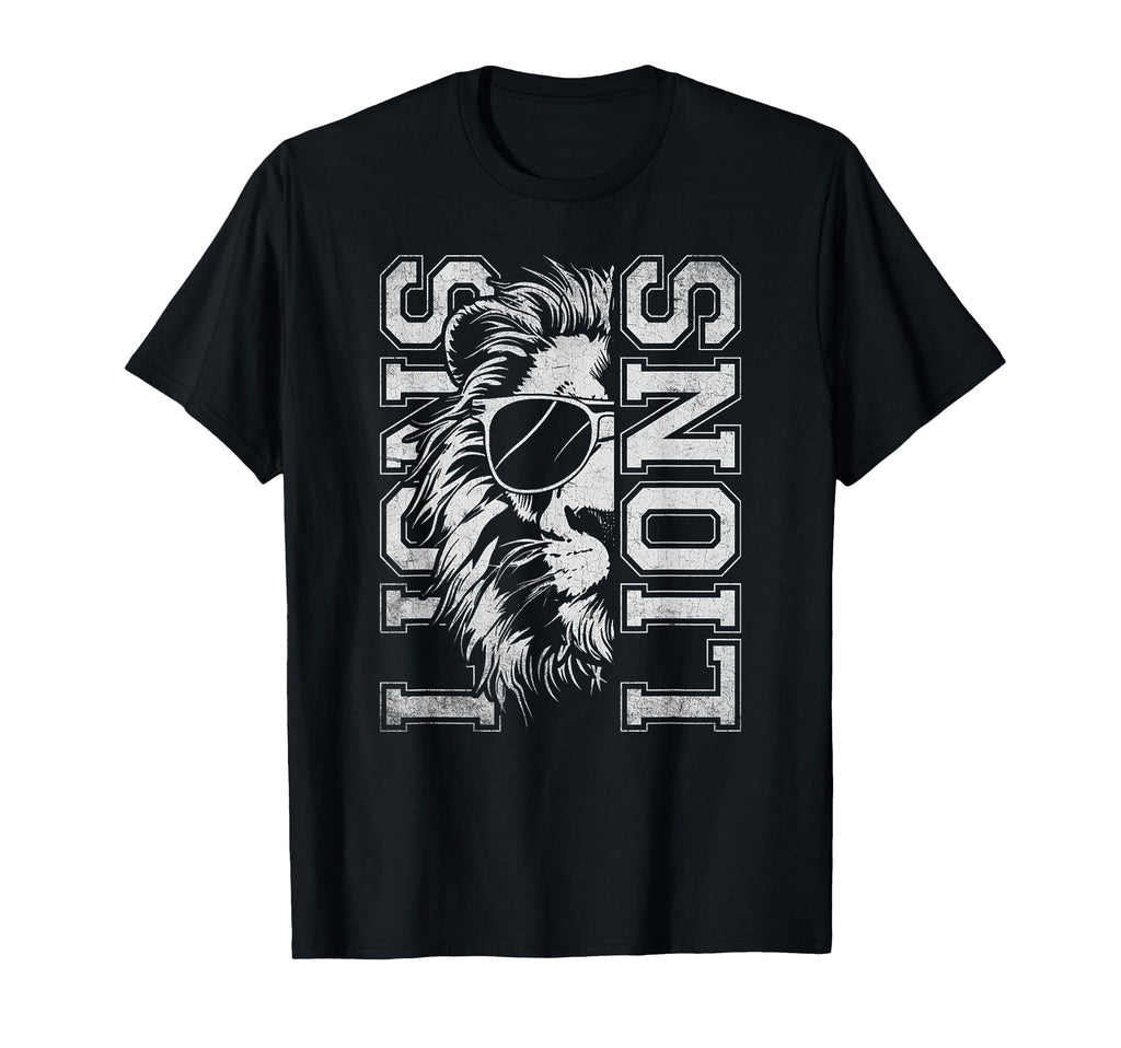 Vintage Lions School Sports Fan Team Spirit Mascot Unisex T-shirt, Sweatshirt, Hoodie (1)