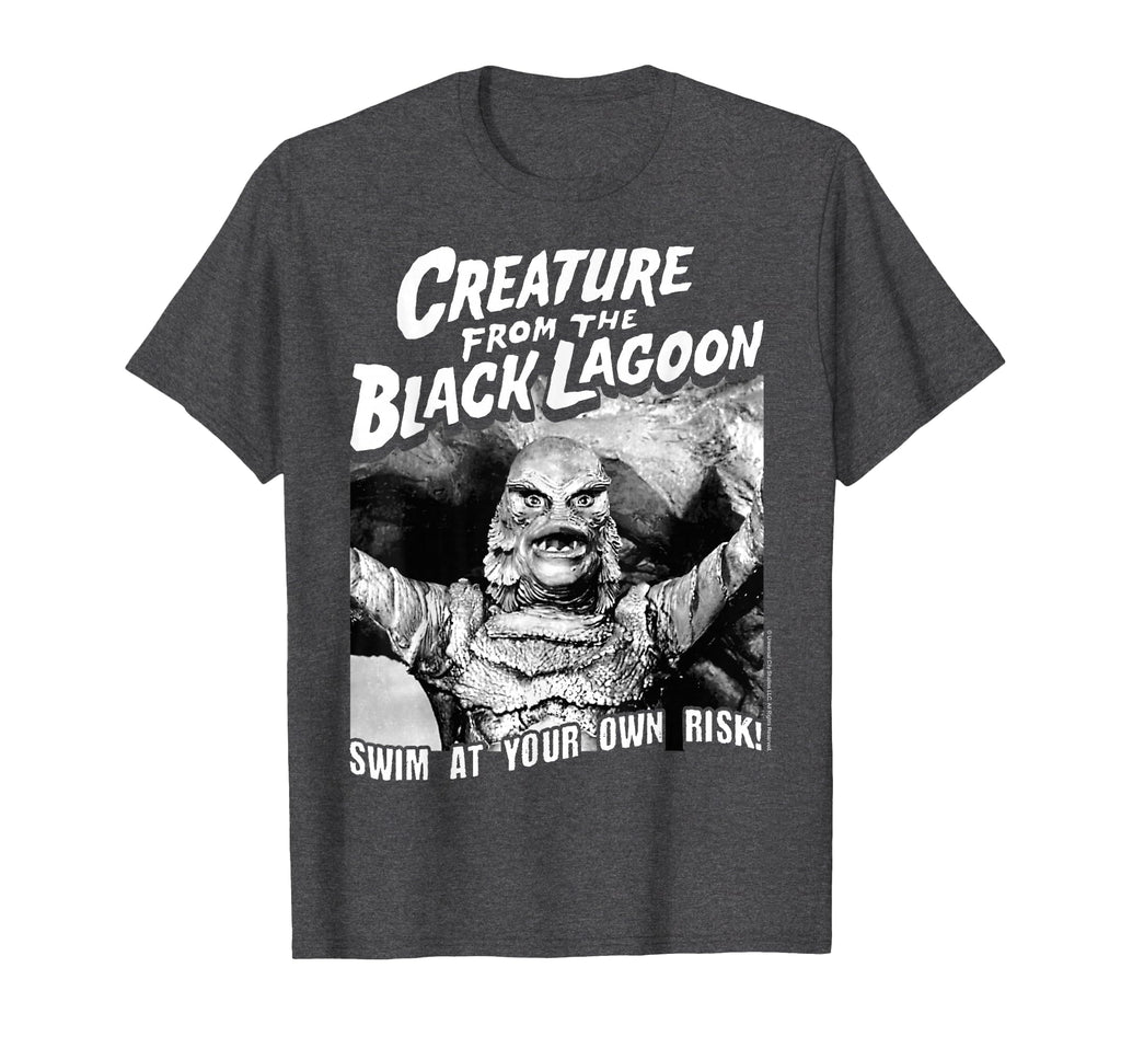 Universal Monsters Black Lagoon Swim Own Risk Unisex T-shirt, Sweatshirt, Hoodie (1)