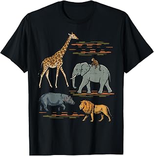 Safari Animals Wildlife African Jungle Zoo Unisex T-shirt, Sweatshirt, Hoodie (1)