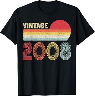 18 Year Old Vintage 2008 18th Birthday Unisex T-shirt, Sweatshirt, Hoodie (1)