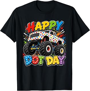 Happy Dot Day Truck Colorful Polka Dot Toddler Unisex T-shirt, Sweatshirt, Hoodie (1)