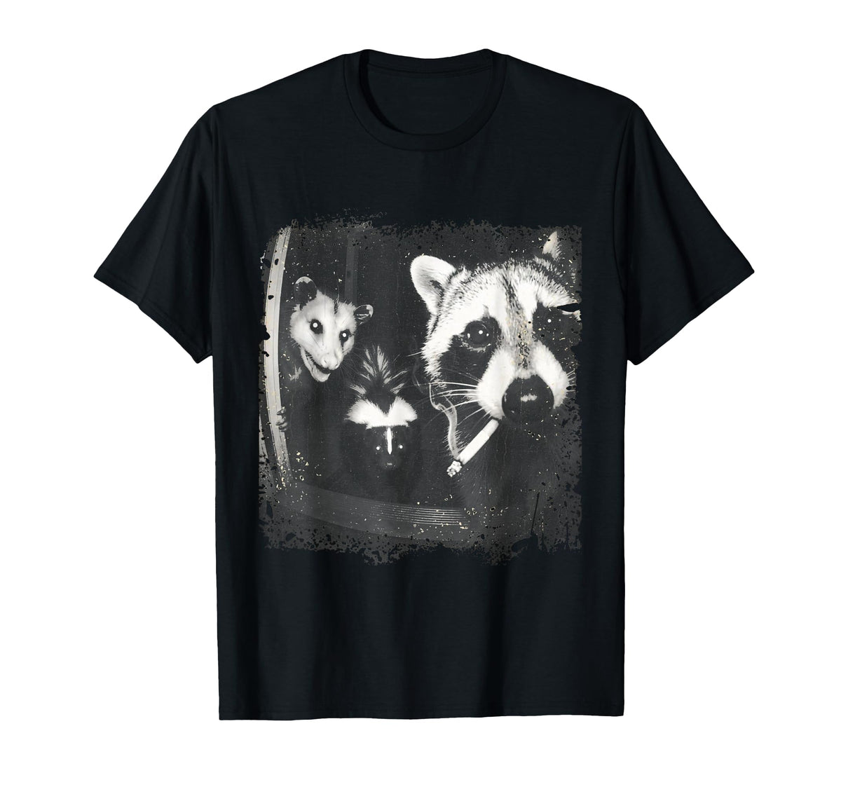Trash Panda Night Crew Vintage Raccoon Opossum Skunk Unisex T-shirt, Sweatshirt, Hoodie (1)