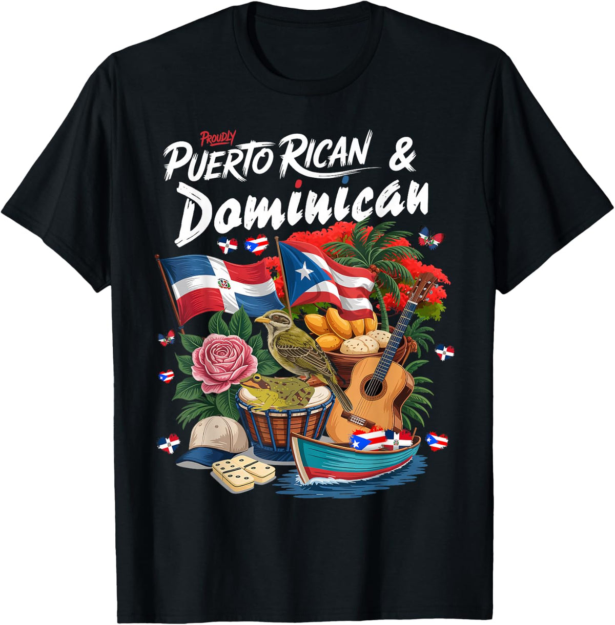 Dominican Puerto Rican Flag Dominican Unisex T-shirt, Sweatshirt, Hoodie (1)