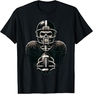 Halloween Skeleton Football Player Spooky Sports Unisex T-shirt, Sweatshirt, Hoodie (1)