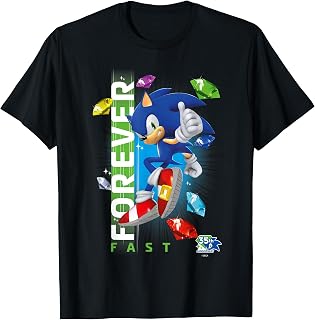 Sonic Hedgehog 35th Anniversary Forever Fast Emeralds Unisex T-shirt, Sweatshirt, Hoodie (1)