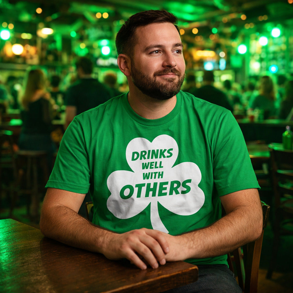 Drinks Well With Others Beer Men's T Shirt