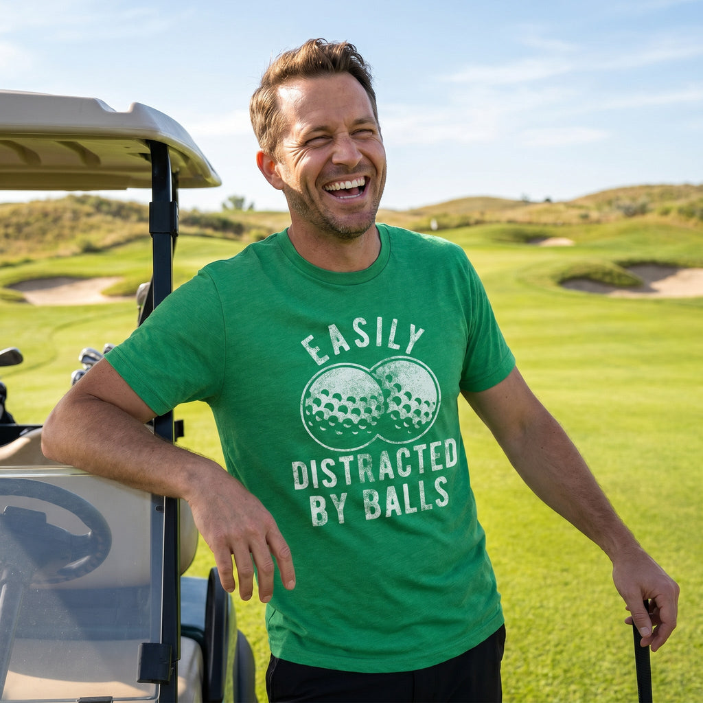 Easily Distracted By Balls Men's T Shirt