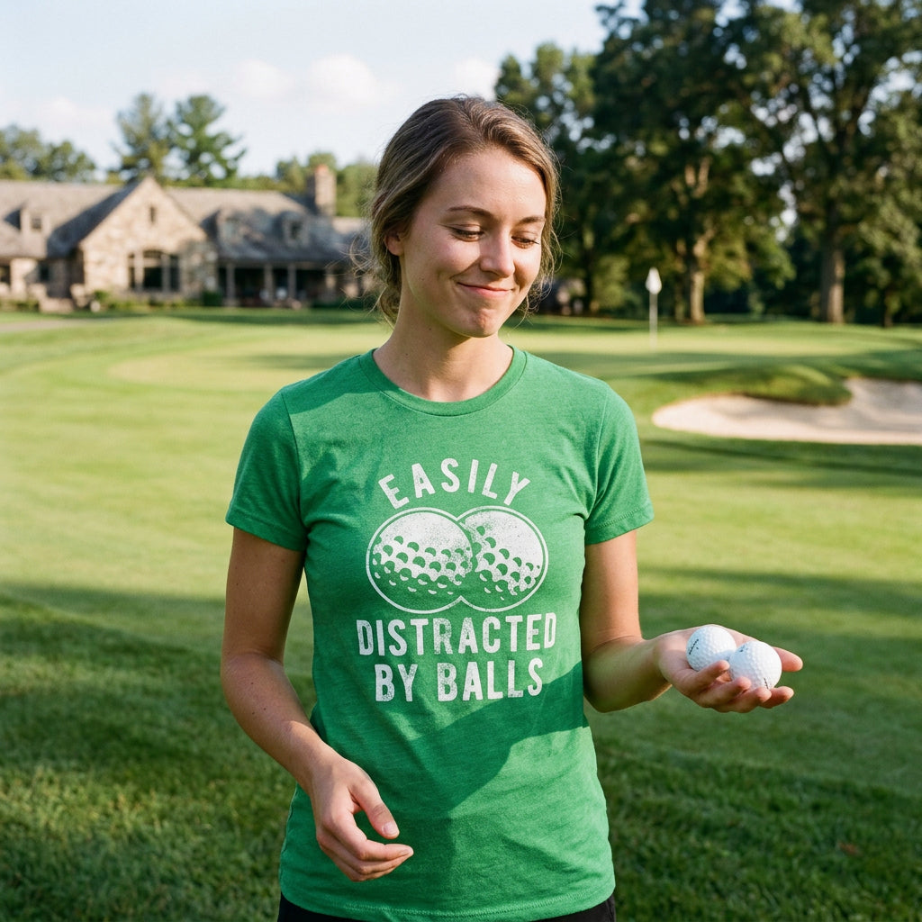 Easily Distracted By Balls Women's T Shirt