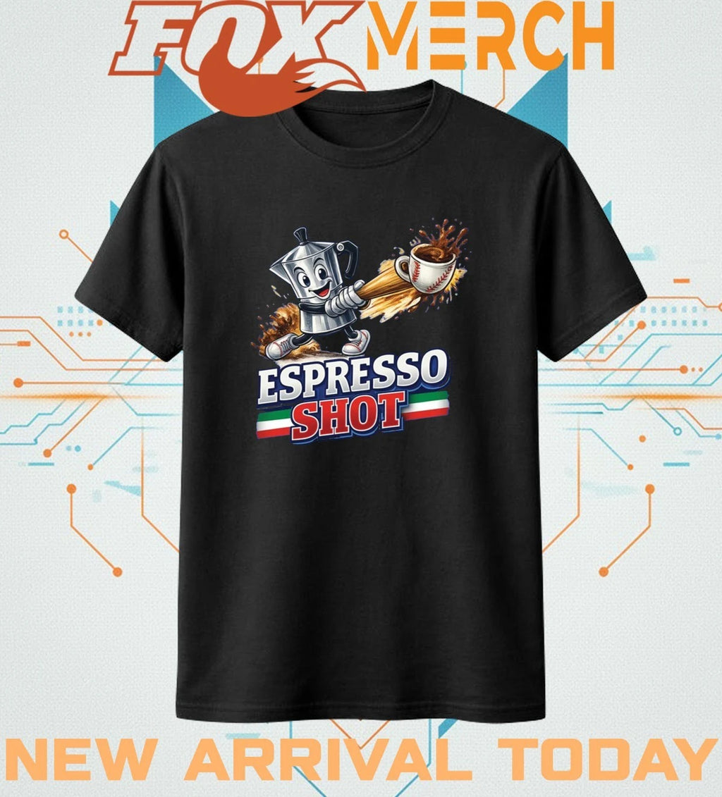 Espresso shot Italia baseball t-shirt
