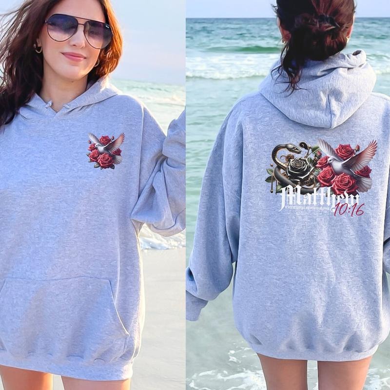 esus Hoodie, Bible Verse Sweatshirt, Aesthetic Christian Sweatshirts Cotton Womenswear T-Shirts | TeeBloomCo.com