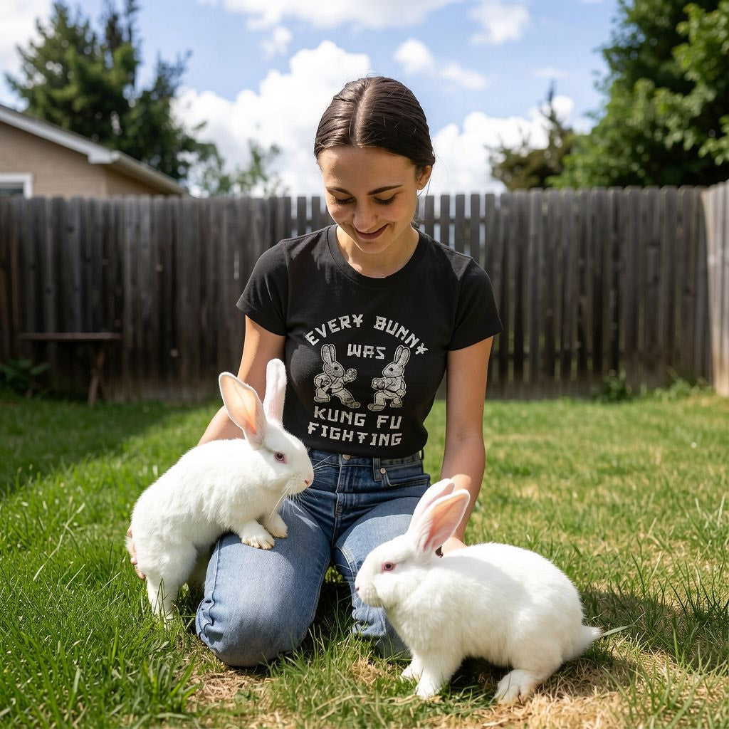Every Bunny Was Kung Fu Fighting Women's T Shirt