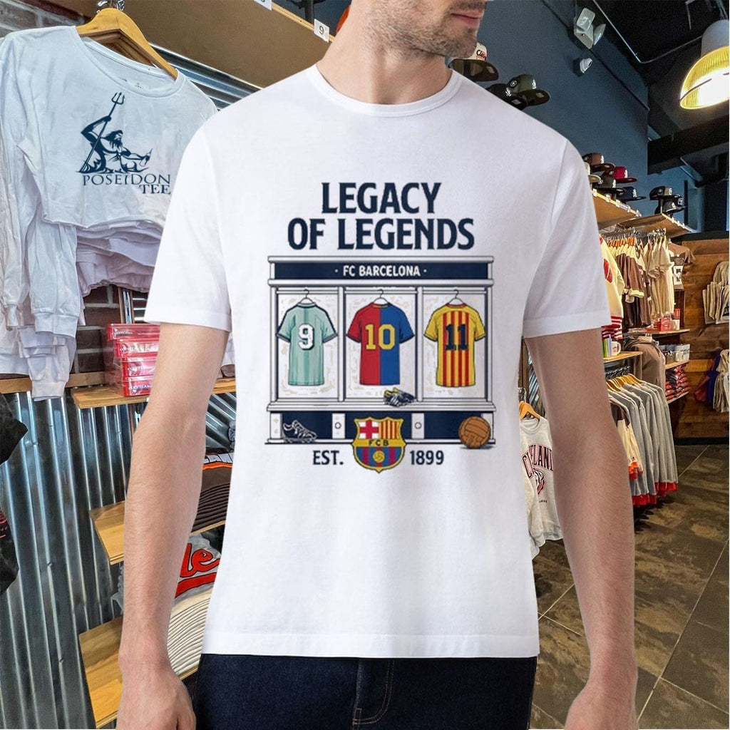 Fc Barcelona Legacy Of Legends Est 1899 T-shirt