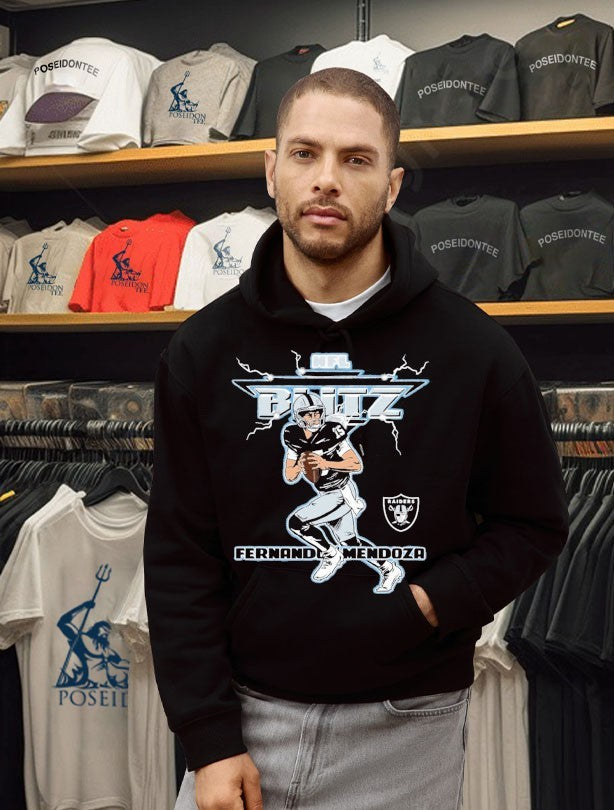 Fernando Mendoza Las Vegas Raiders Homage Nfl Blitz Player T-shirt