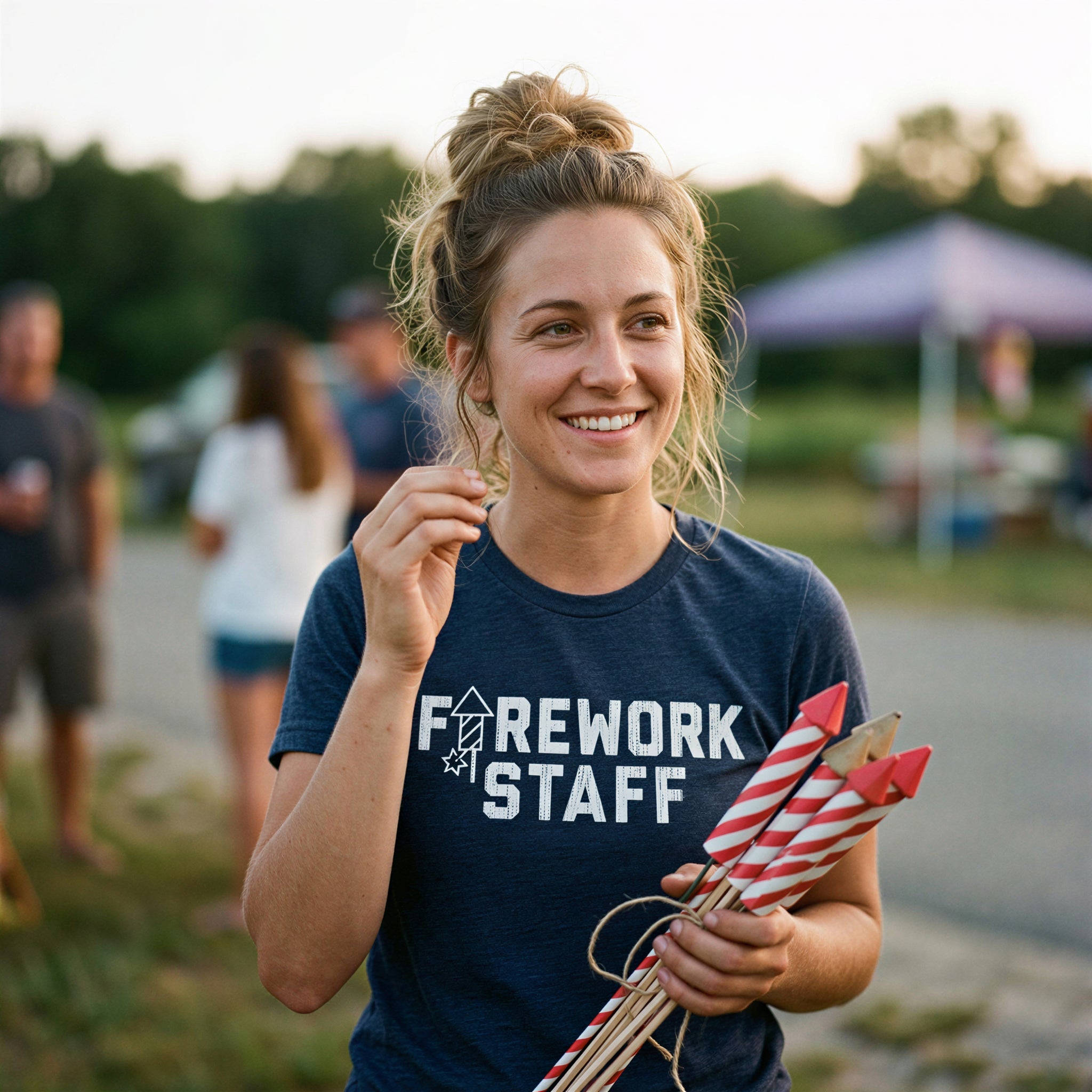 Firework Staff Women's T Shirt