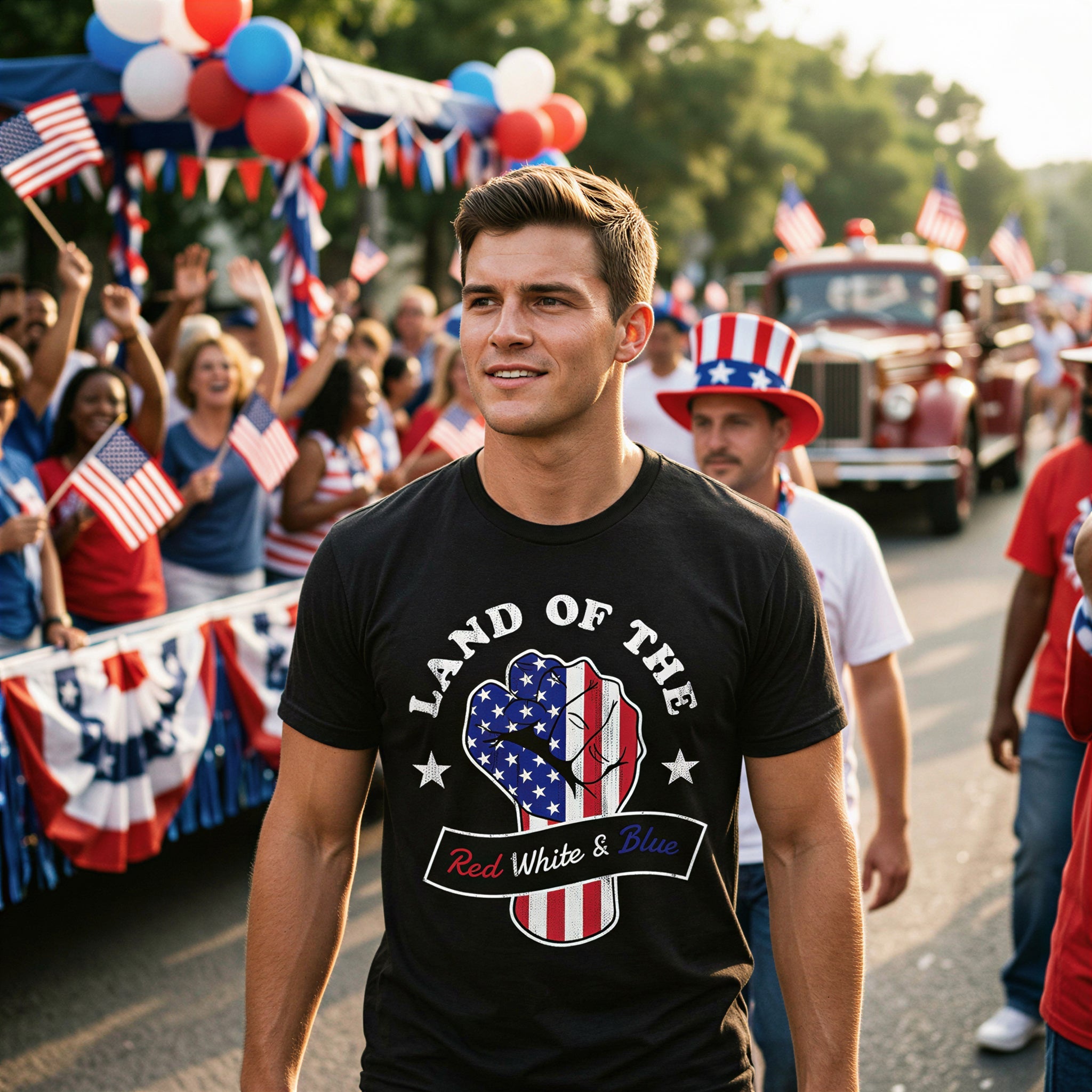 Land Of The Red White And Blue Men's T Shirt