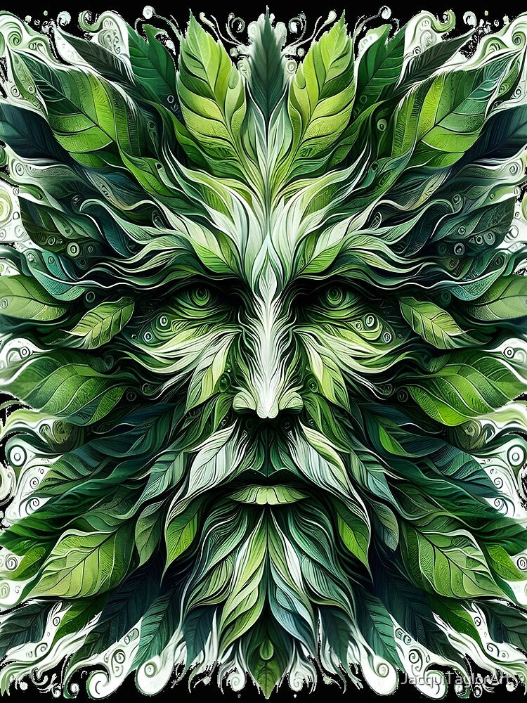 The Green Man by JacquiTaylorArt