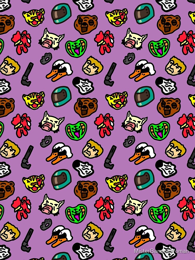 Hotline Miami Pattern by MisterBananaWoman