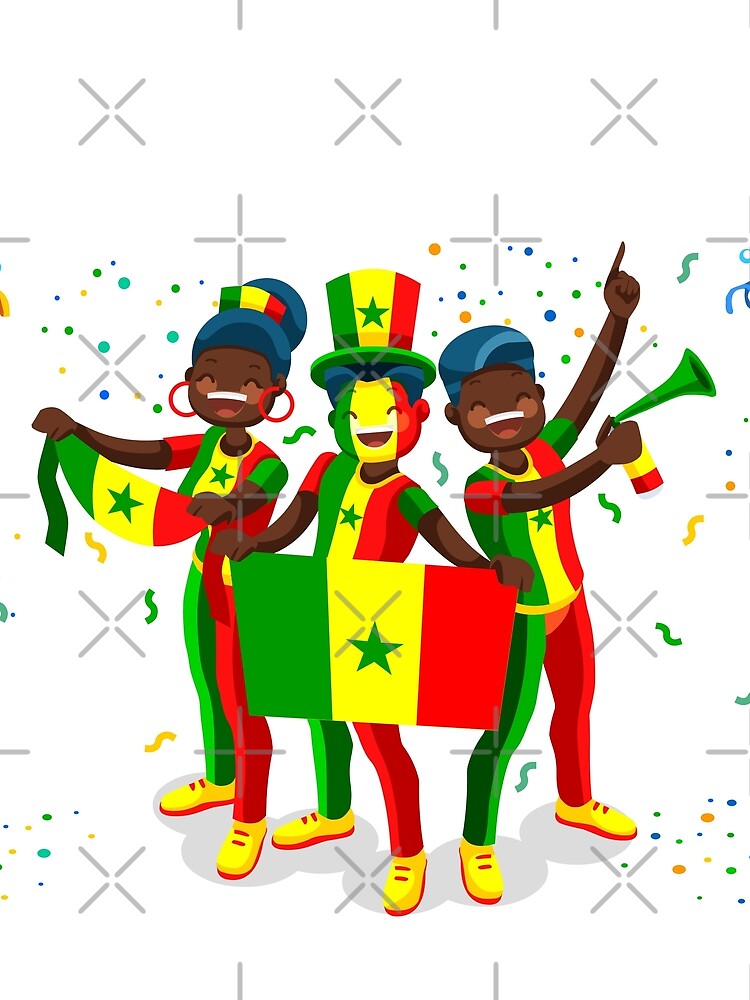 Senegal Flag Football Fans by aurielaki