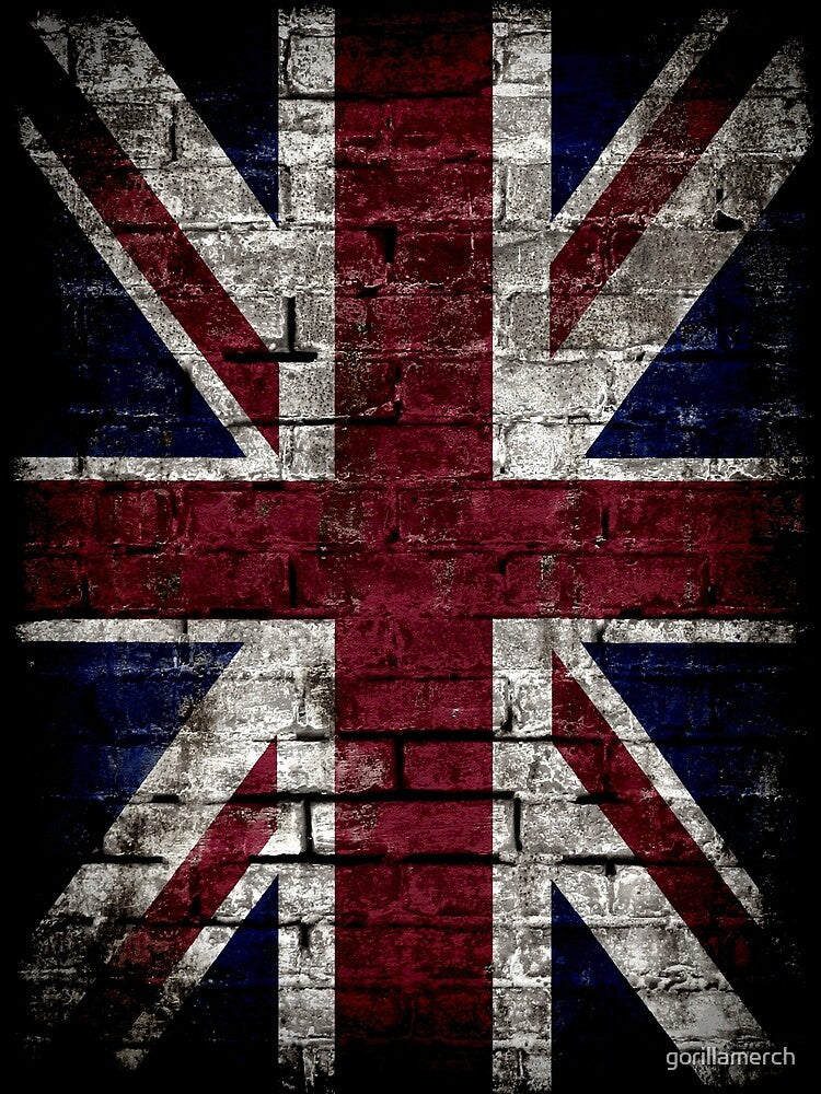 Grunge UK Flag, Great Britain, Punk Style Distressed Wall by gorillamerch