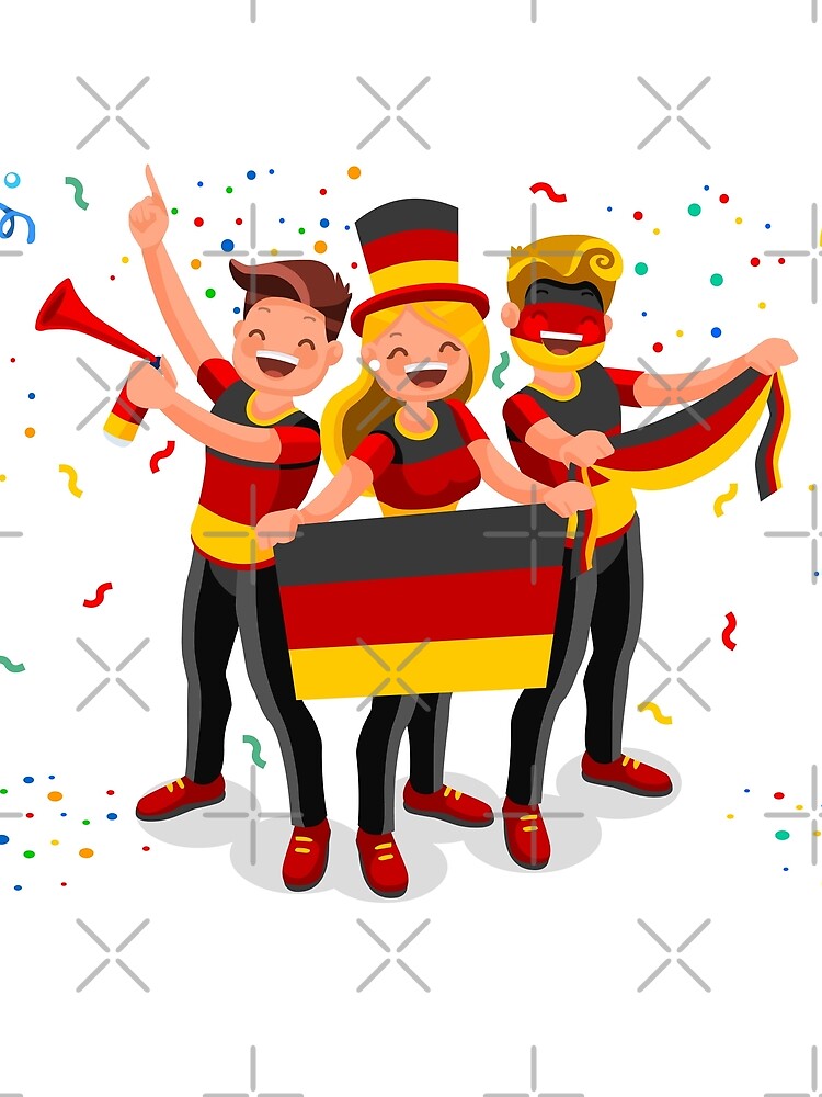Germany Flag Football Fans by aurielaki