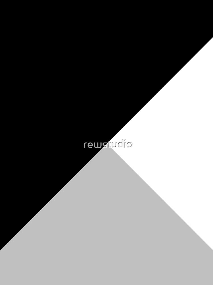 Tricolor Black Silver Gray And White by rewstudio