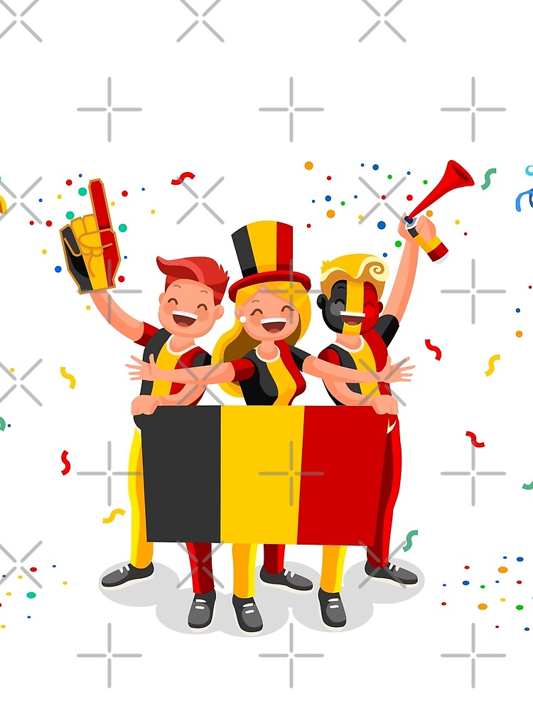 Belgium Flag Football Fans by aurielaki
