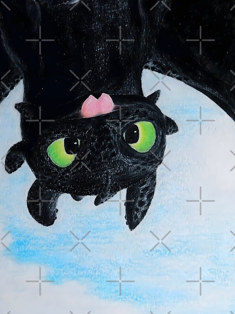 Toothless Upside Down Flight by Lycoris ArtSpark
