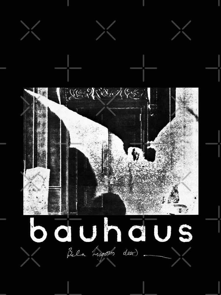 Bela Lugosi's dead horror post punk 80s retro black and white artwork by Onyria Art