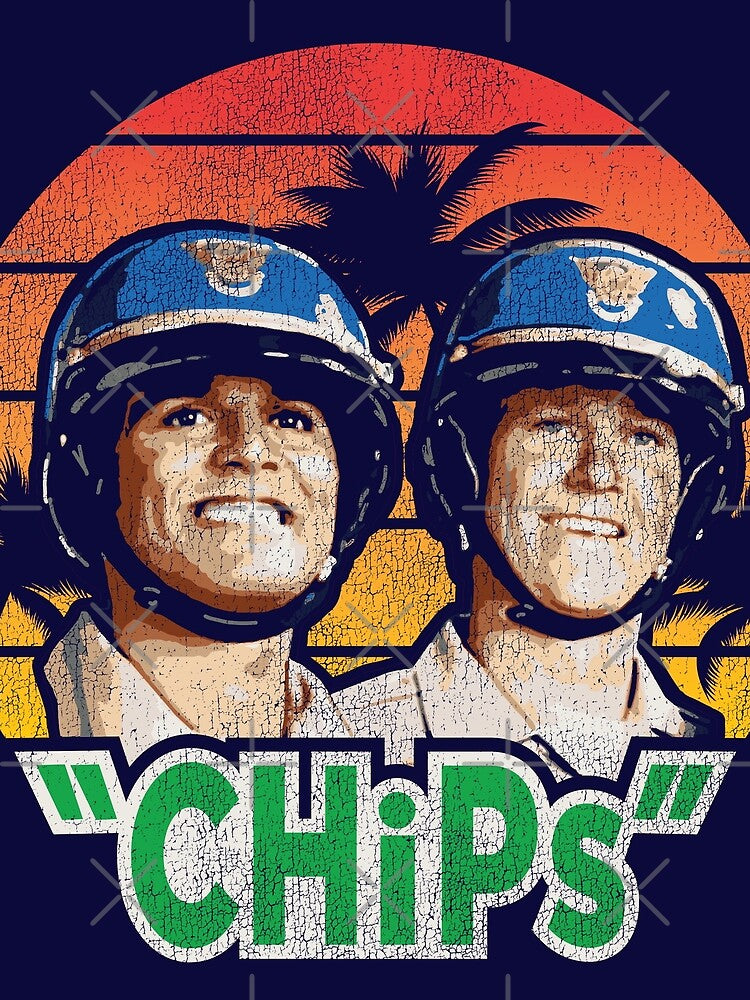CHiPs TV Show Retro Worn by Alema Art