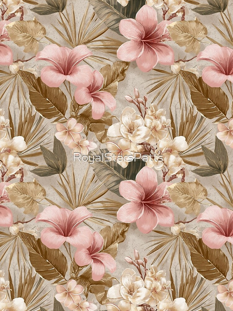 Exotic Tropical Flower - Flower Floral Pattern  - Christmas Gifts For Mom by RoyalStarsPatts