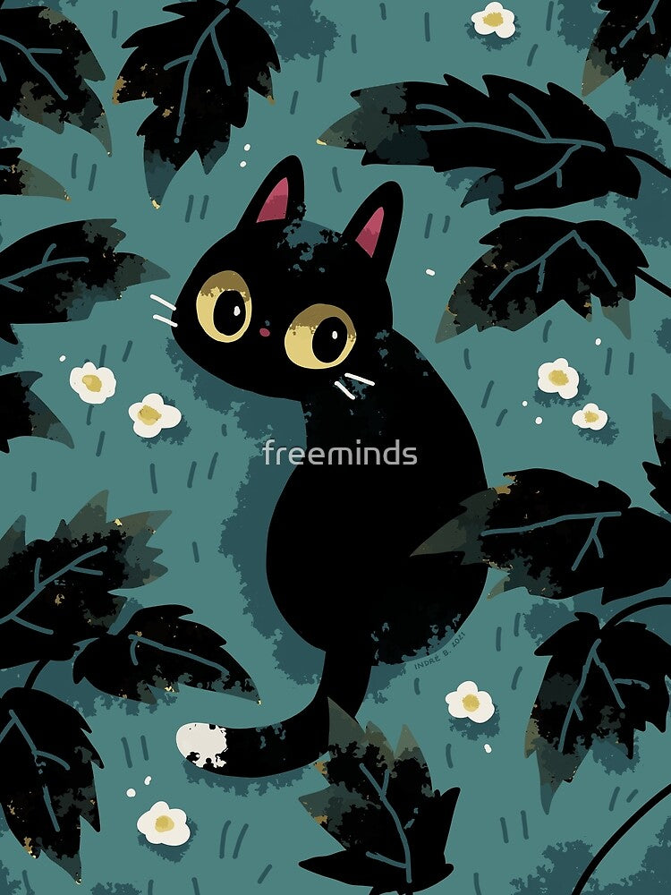 Black cat by freeminds