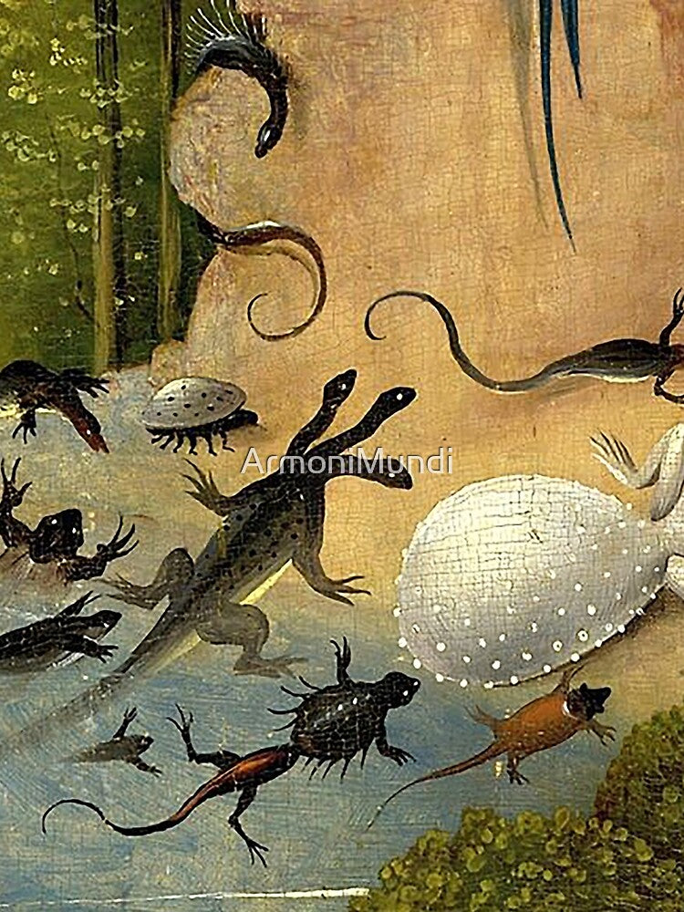 HD. Left Pannel (detail number 50 of 100 , from the Garden of Earthly Delights), by Hieronymus Bosch by ArmoniMundi