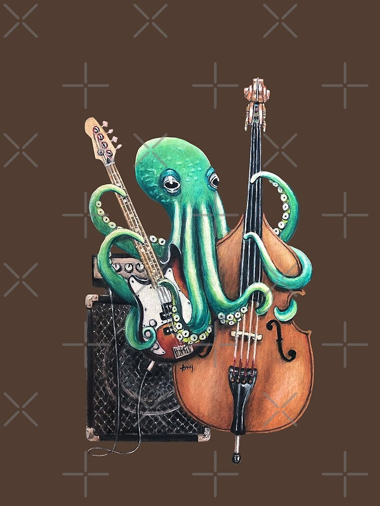 OctoBass by GardenPartyArt