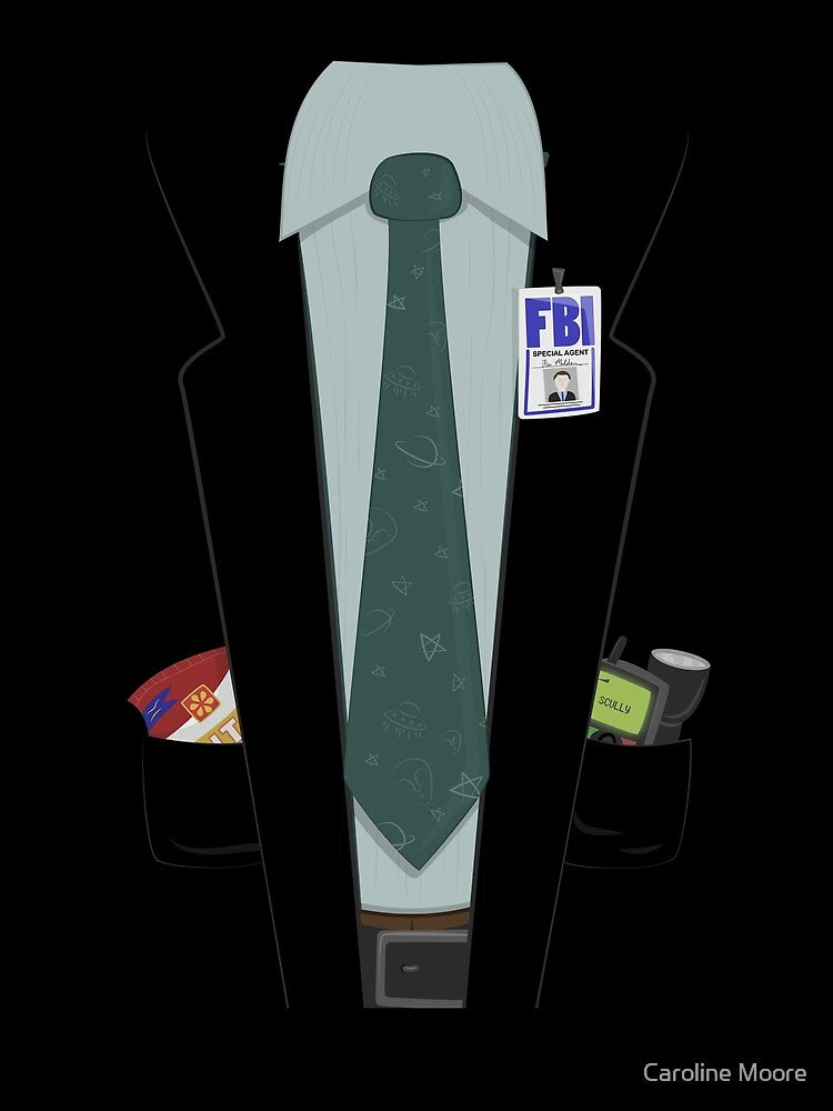 Alien-Hunting FBI Agent Costume T-Shirt - The X-Files, Fox Mulder, Halloween Costume by sixhours