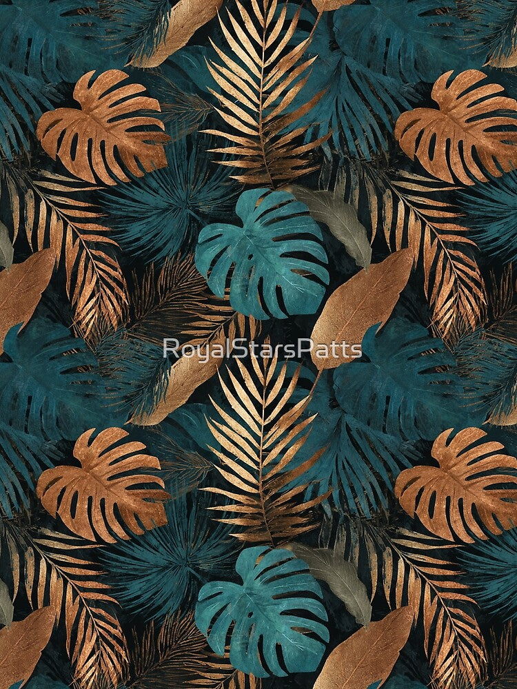 Whimsical Tropical Floral Texture  - Birth Flower Pattern  - Birthday Gifts For Husband by RoyalStarsPatts