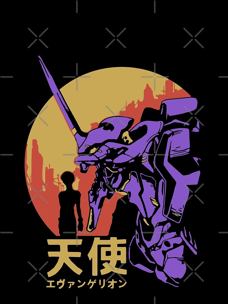 Neon Genesis Evangelion Retro Vintage by Teebuya