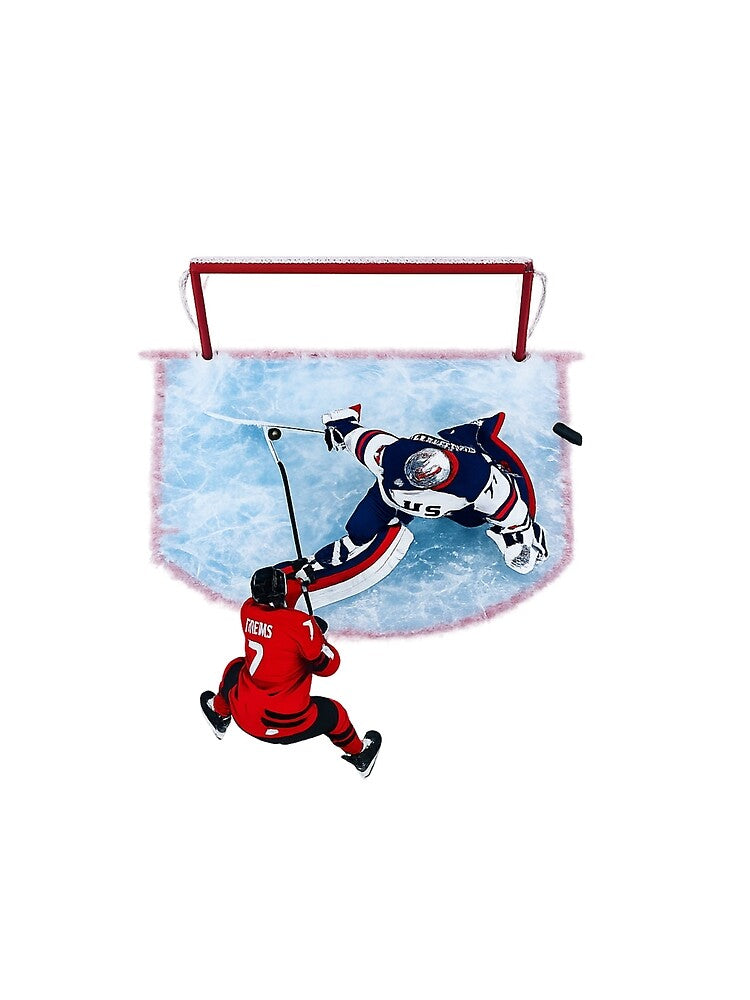 USA Ice Hockey Goalie Save Hockey Player Fan Sport by SofenArt