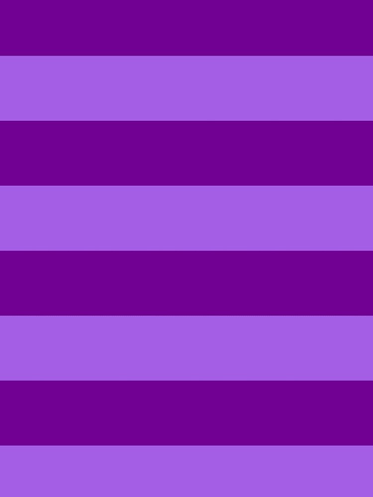 Large Lilac and Violet Purple Stripes | Horizontal Stripes by SimplyStripes